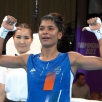 Cwg Boxing World Champion Nikhat Zareen Wins Gold For India